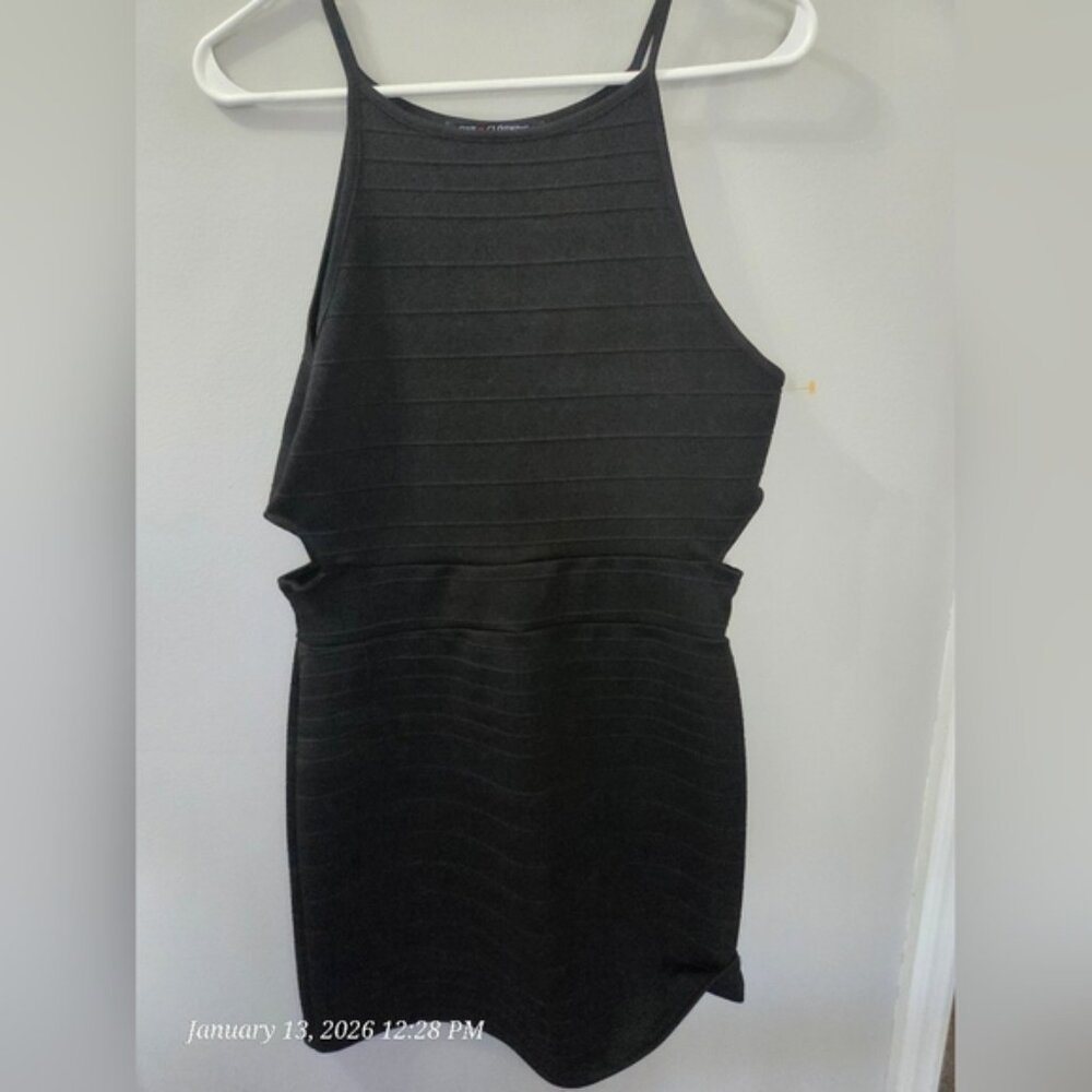 One Clothing Black Cut Out Dress